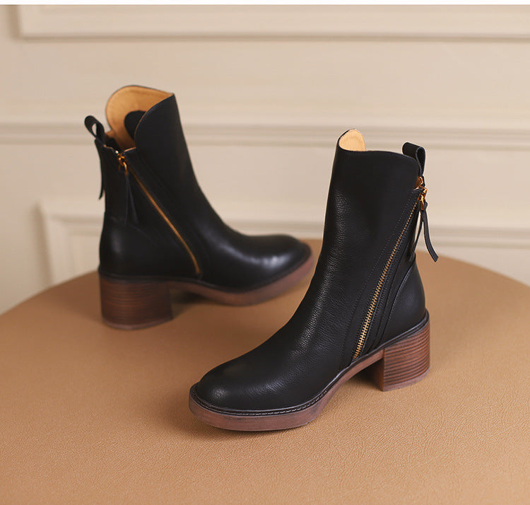 Bottes Cuir Vamora